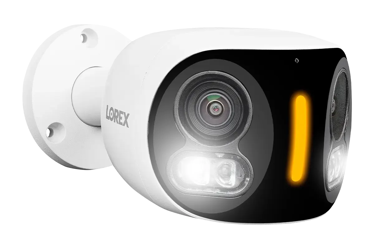 Lorex Kamera Keamanan Wi-Fi Dual Lens 4K dengan Pencahayaan Keamanan Pintar