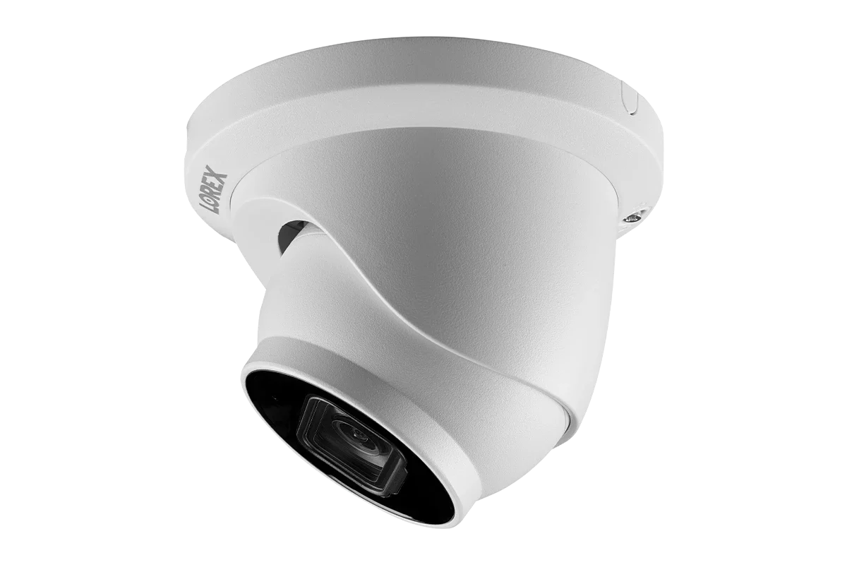Lorex 4K 16-Camera Capable (Wired or Fusion Wi-Fi) 4TB Wired NVR System with 8 IP Dome Cameras featuring Listen-In Audio