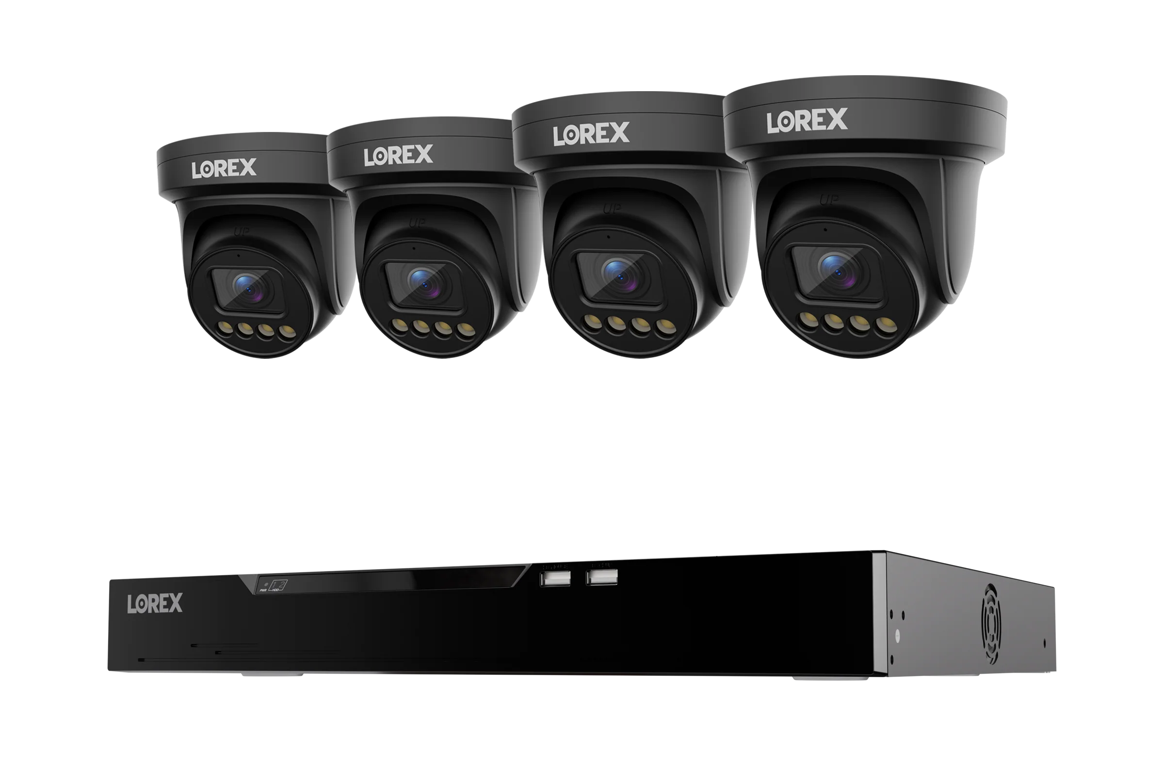 Lorex Connect X Series 4K 16-Channel Wired NVR System with X3 Turret Security Cameras - 4TB