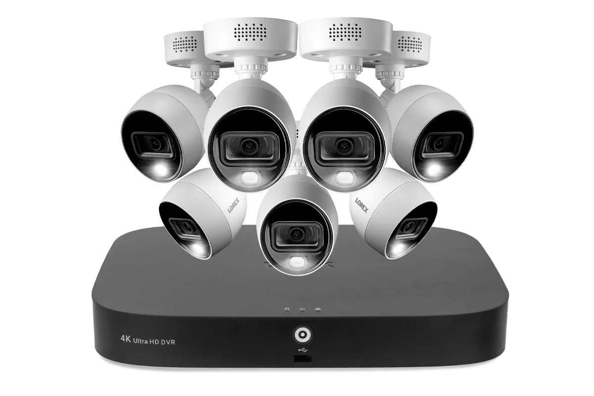 Lorex 4K 20 鏡頭支援（16 有線及 4 Fusion Wi-Fi）2TB 有線 DVR 系統配 7 個智能阻嚇攝影機