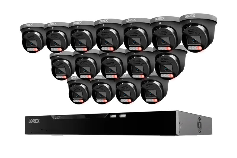 Lorex Connect X Series 4K 16-Channel Wired NVR System with X5 Turret Security Cameras - 4TB