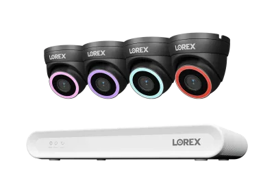 Lorex Connect V -sarja 4K 8-kanavainen langallinen NVR-järjestelmä V5 4K PoE -turret-kameroilla - 1TB