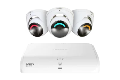 Lorex 4K+ 12MP 16-Kamera-fähiges (8 kabelgebundene + 8 Fusion Wi-Fi) 2TB kabelgebundenes NVR-System mit drei H30 IP-Dome-Kameras – Amazon
