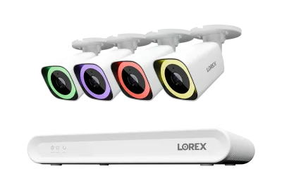 Sistema NVR Cablato Lorex Connect V Series 4K a 8 Canali con Telecamere Bullet PoE 4K V5 - 1TB