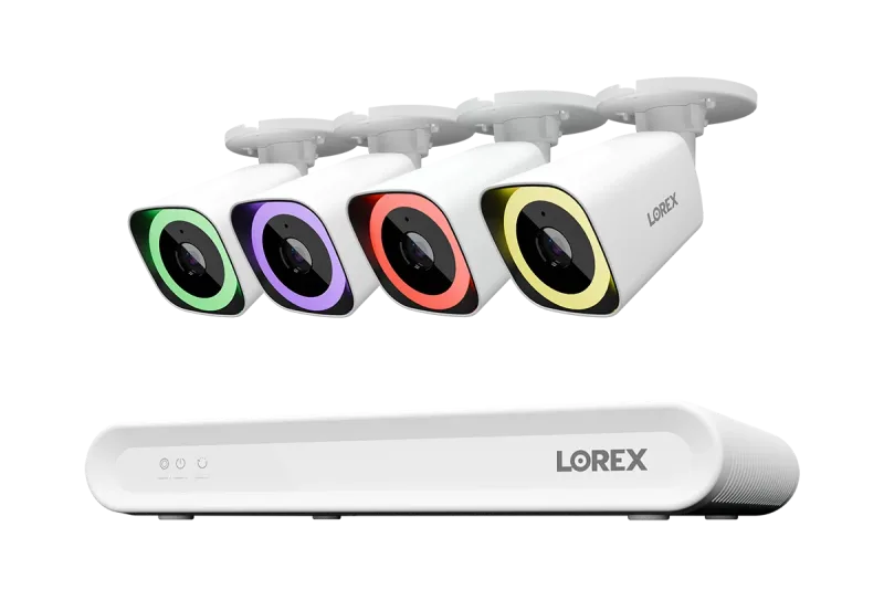 Sistema NVR Cablato Lorex Connect V Series 4K a 8 Canali con Telecamere Bullet PoE 4K V5 - 1TB