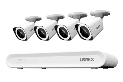 Sistema NVR cablato Lorex Connect V Series 4K a 8 canali con telecamere bullet PoE 4K V3 - 1TB