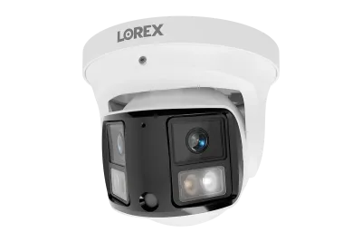Telecamera Turret Lorex Connect X3 4K a doppio obiettivo con copertura panoramica a 190°