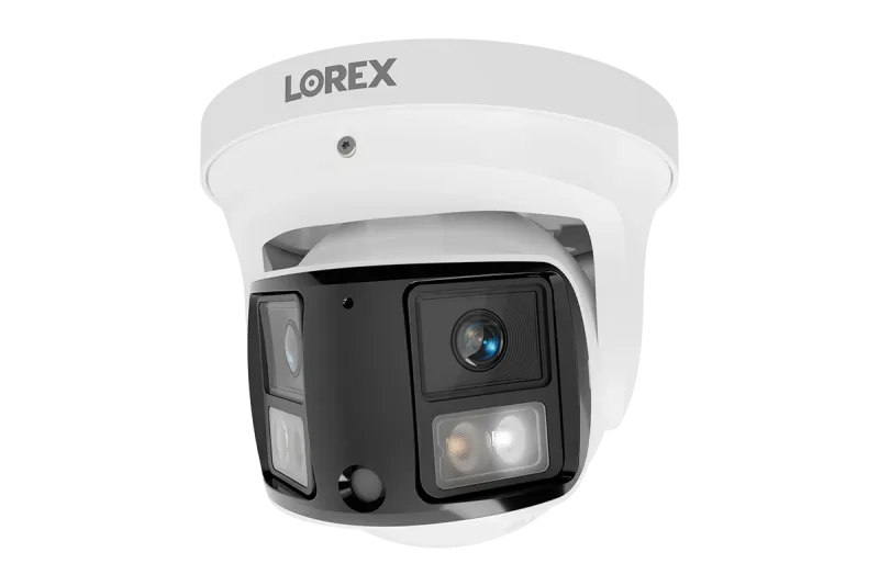 Telecamera Turret Lorex Connect X3 4K a doppio obiettivo con copertura panoramica a 190°