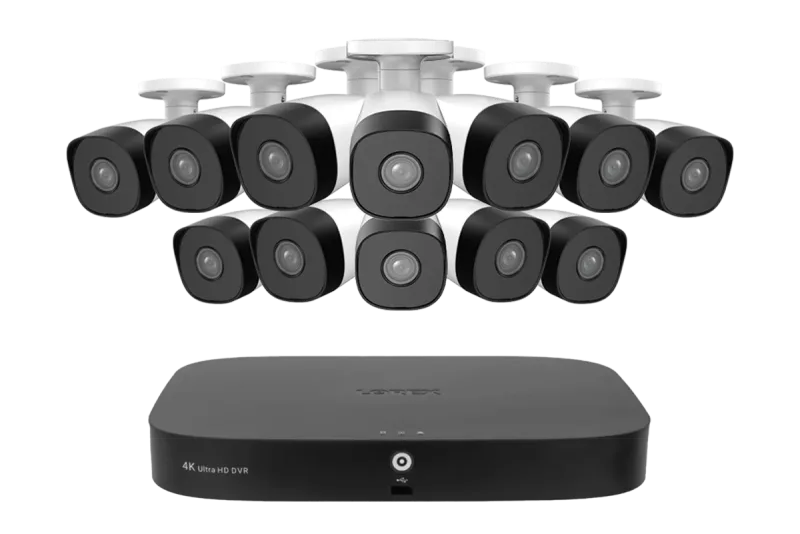 Lorex Classic Fusion Series 4K 20-kanałowy (16 przewodowych + 4 Fusion Wi-Fi) system DVR 1TB z analogowymi kamerami 1080p Bullet