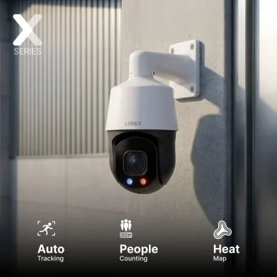Lorex Connect X Series Cámara PTZ PoE 4K con zoom óptico 30×