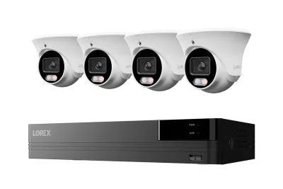 Lorex Connect U -sarja 4K 8-kanavainen langallinen NVR-järjestelmä U3 4K PoE -tornikameroilla - 2TB