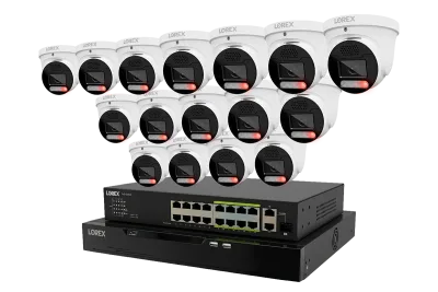 Lorex Connect X Series 4K 32-kanals kablet NVR-system med X5-turretkameraer - 8TB
