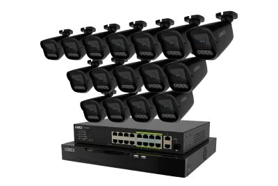 Lorex Connect X Series 4K 32-Channel Wired NVR System with X3 Bullet Security Cameras - 8TB