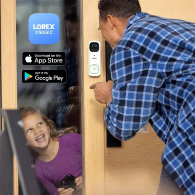 Lorex 2K Wi-Fi Video Doorbell (Battery-Operated, 32GB, Open Box)