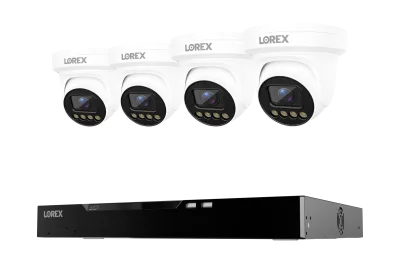 Lorex Connect X Series 4K 16-Channel Wired NVR System with X3 Turret Security Cameras - 4TB
