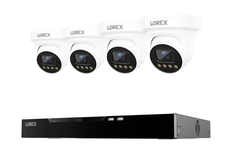 Lorex Connect X Series 4K 16-Channel Wired NVR System with X3 Turret Security Cameras - 4TB