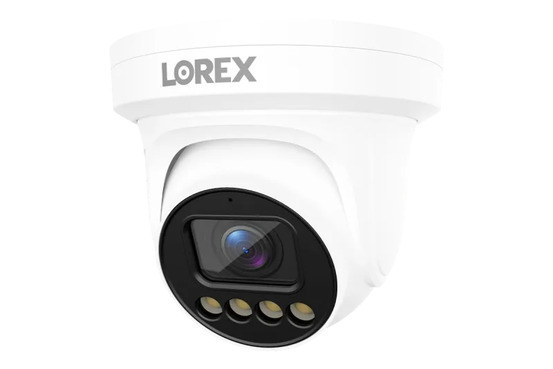 Caméra tourelle PoE motorisée varifocale Lorex Connect X3 4K avec dissuasion active - Noir/Blanc