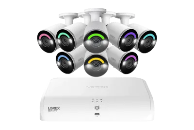 Lorex Fusion Series 4K 16-kanaligt trådbundet system (8 trådbundna + 8 Fusion Wi-Fi), 2TB med H12 trådbundna 4K IP-kuldkameror