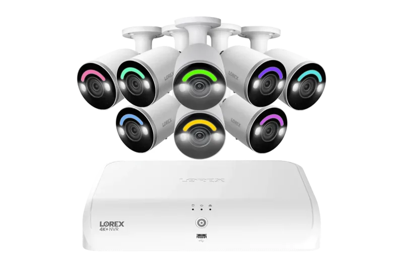 Lorex Fusion Series 4K 16-kanaligt trådbundet system (8 trådbundna + 8 Fusion Wi-Fi), 2TB med H12 trådbundna 4K IP-kuldkameror