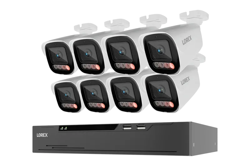 Lorex Connect X Series 4K 8-Channel Wired NVR System with X5 Bullet Security Cameras - 2TB