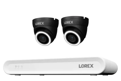Sistema NVR con cable Lorex Connect V Series 4K de 8 canales con cámaras turret PoE 4K V3 - 1TB