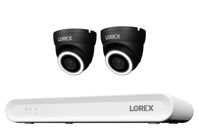 Sistema NVR con cable Lorex Connect V Series 4K de 8 canales con cámaras turret PoE 4K V3 - 1TB