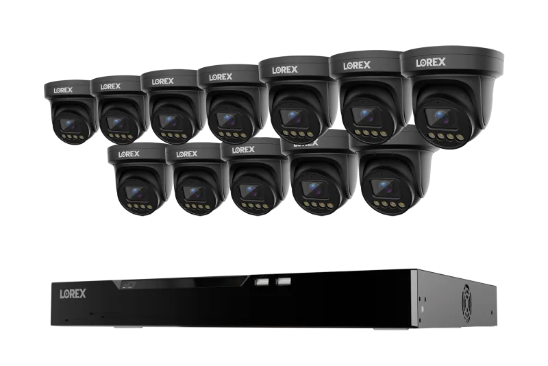 Lorex Connect X Series 4K 16-Channel Wired NVR System with X3 Turret Security Cameras - 4TB