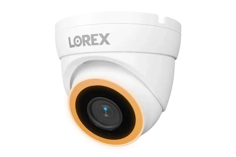 Lorex Connect V7 4K PoE Turret-kamera med Color Night IQ+ - Hvid/Sort