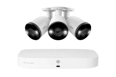 Sistema NVR cablato Lorex 4K 2TB con capacità di 16 telecamere (8 cablate e 8 Fusion Wi-Fi) e 3 telecamere bullet con Smart Deterrence e audio bidirezionale - Amazon