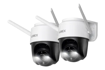 Kamera Keamanan Wi-Fi Luar Ruangan Pan-Tilt 2K Lorex (Paket 2)