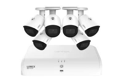 Lorex Fusion Series 4K+ 16 kanaler (8 trådbundna + 8 Fusion Wi-Fi) 2TB trådbundet system med A14 trådbundna 4K IP-bulletkameror