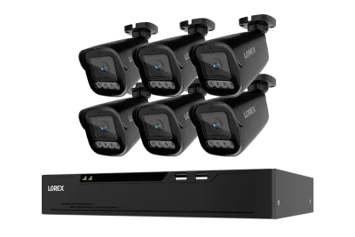 Sistema NVR cablato Lorex Connect X Series 4K a 8 canali con telecamere di sicurezza X3 Bullet - 2TB