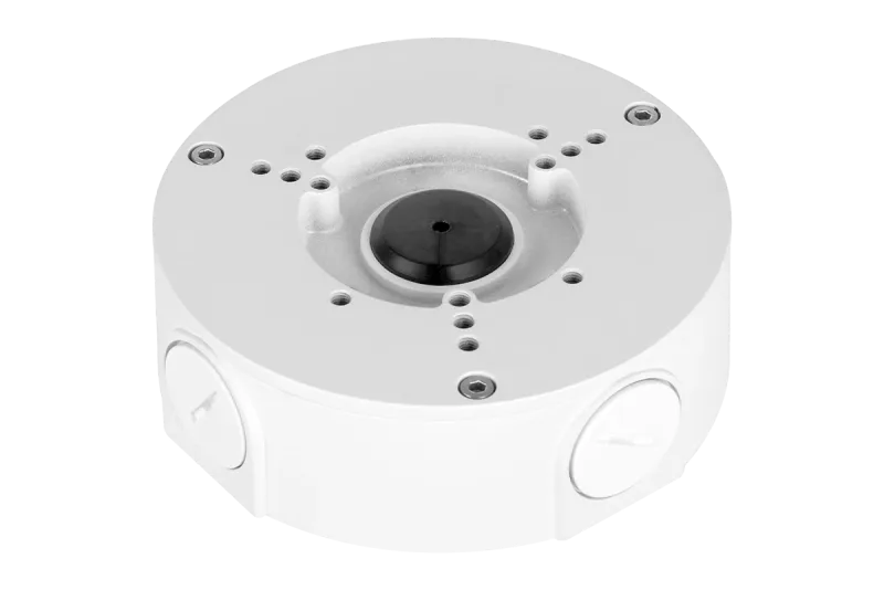 Outdoor Round Junction Box for 3 Screw Base Cameras (Metal)
