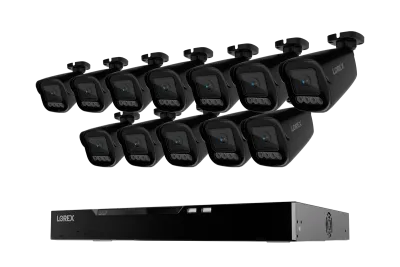 Lorex Connect X Series 4K 16-kanals kablet NVR-system med X3 bullet-sikkerhedskameraer - 4TB