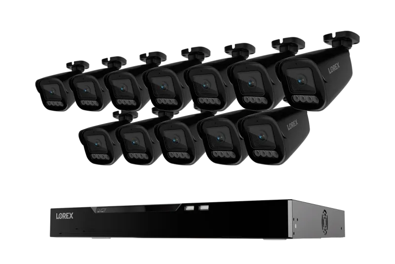 Lorex Connect X Series 4K 16-kanals kablet NVR-system med X3 bullet-sikkerhedskameraer - 4TB