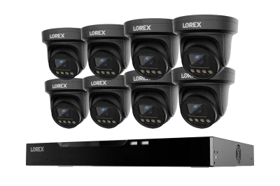 Lorex Connect X Series 4K 16-Channel Wired NVR System with X3 Turret Security Cameras - 4TB