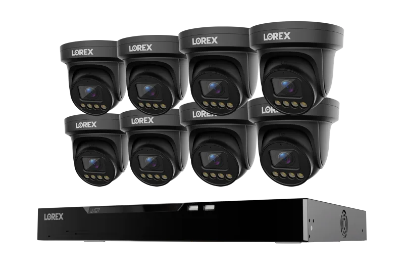Lorex Connect X Series 4K 16-Channel Wired NVR System with X3 Turret Security Cameras - 4TB