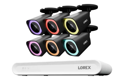 Sistema NVR Cablato Lorex Connect V Series 4K a 8 Canali con Telecamere Bullet PoE 4K V5 - 1TB