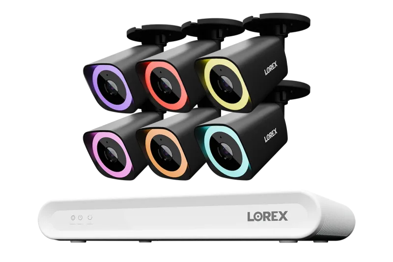 Sistema NVR Cablato Lorex Connect V Series 4K a 8 Canali con Telecamere Bullet PoE 4K V5 - 1TB