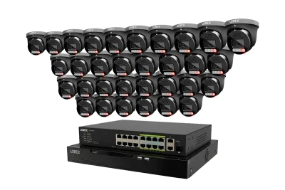 Lorex Connect X Series 4K 32-kanals kablet NVR-system med X5-turretkameraer - 8TB