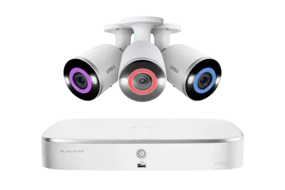 Lorex Fusion 4K 16-kamerakapabelt (8 trådbundna och 8 Wi-Fi) 2TB trådbundet NVR-system med 3 bullet-kameror med Smart Security Lighting - Amazon