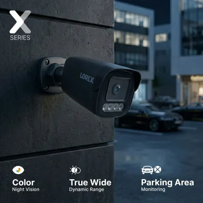 Lorex Connect X Series 4K 32-Channel Wired NVR System with X3 Bullet Security Cameras - 8TB