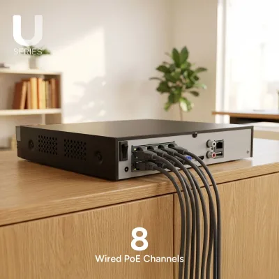 Lorex Connect (nowa aplikacja) | Seria U | 8-kanałowy system NVR 4K | 3 kamery tubowe