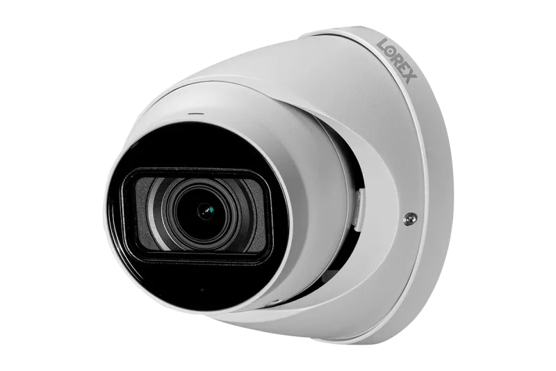 Lorex Sistem NVR Kabel 4K (Berkapasitas 32 Kamera) 6TB dengan Tiga Kamera Turret IP Nocturnal 3 Berfitur Lensa Varifocal Motorized dan Perekaman 30FPS