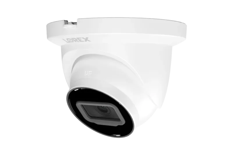 Caméra de sécurité filaire IP turret Lorex A4 4MP avec audio d'écoute et détection de mouvement intelligente