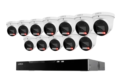 Lorex Connect X Series 4K 16-Channel Wired NVR System with X5 Turret Security Cameras - 4TB