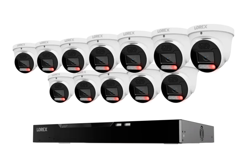 Lorex Connect X Series 4K 16-Channel Wired NVR System with X5 Turret Security Cameras - 4TB