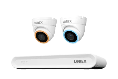 Lorex Connect V -sarja 4K 8-kanavainen langallinen NVR-järjestelmä V5 4K PoE -turret-kameroilla - 1TB