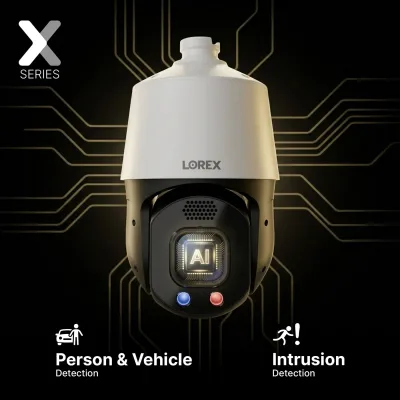Lorex Connect X Series Cámara PTZ PoE 4K con zoom óptico 30×