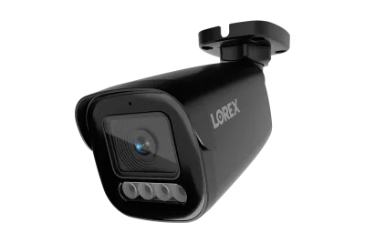 Telecamera bullet PoE Lorex Connect X3 4K varifocale motorizzata con deterrenza attiva - Nero/Bianco